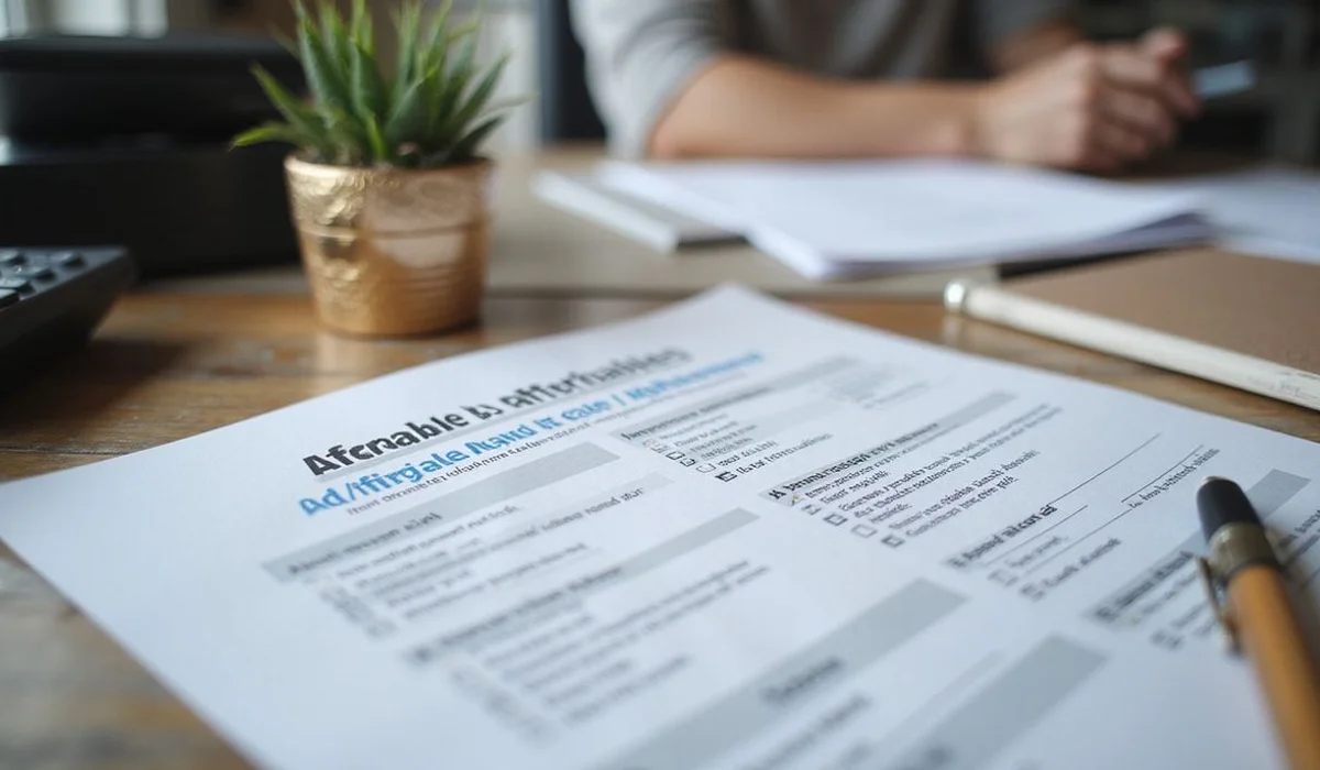 Income restricted apartment application document checklist